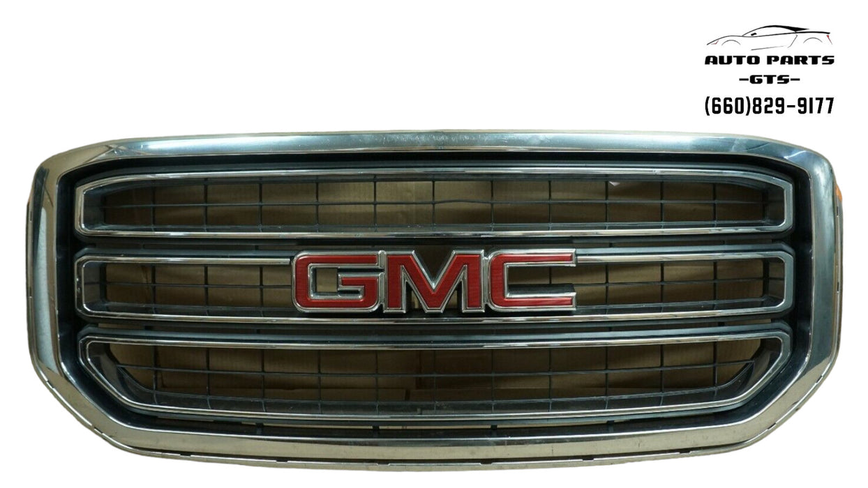 2015-2020 GMC YUKON XL FRONT BUMPER UPPER GRILLE GRILL CHROME COVER 84722258 OEM