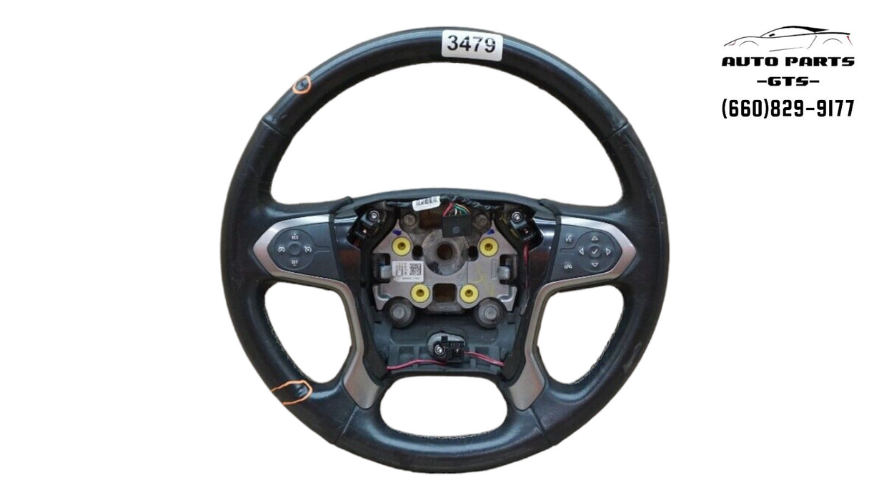 2015-2020 CHEVROLET SUBURBAN STEERING WHEEL BLACK OEM 15 16 17 18 19 20