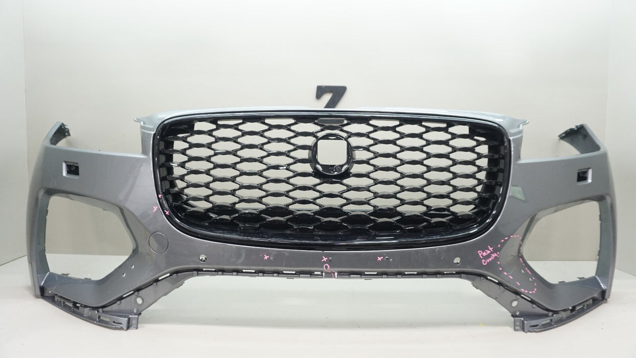 2021-2023 JAGUAR F-PACE FRONT BUMPER COVER PANEL W GRILLE OEM MK83-17F003-AA