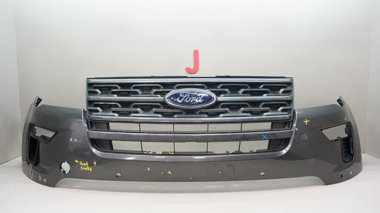 2018-2019 FORD EXPLORER FRONT BUMPER COVER WITH GRILLE OEM JB53-17C831