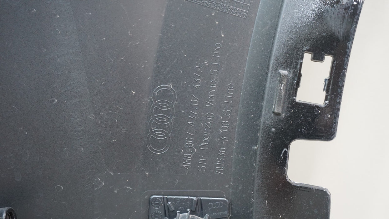 2019-2021 AUDI Q8 S-LINE FRONT BUMPER COVER 4M8807437D OEM 19 20 21