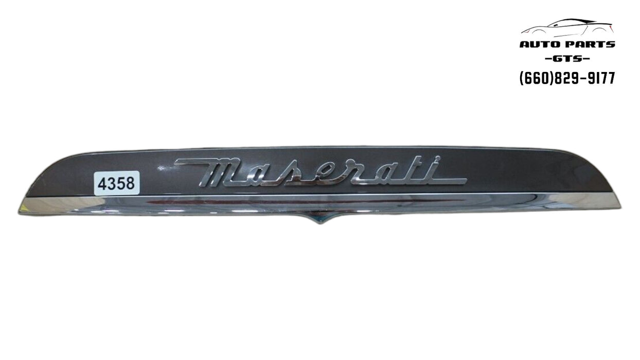 2014-2019 MASERATI GHIBLI S Q4 REAR TRUNK LID TRIM COVER MOULDING PANEL OEM