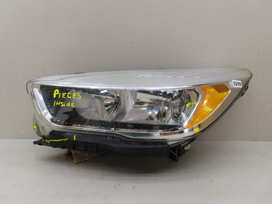 2017 2018 2019 FORD ESCAPE FRONT LEFT DRIVER SIDE HEADLIGHT HALOGEN OEM