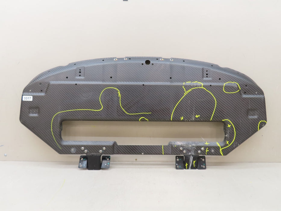2018-2020 MERCEDES AMG GT R LOWER ENGINE CARBON FIBER SHIELD COVER OEM 008098