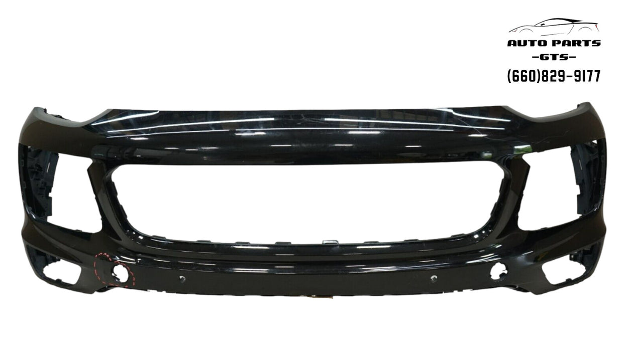 2015-2017 PORSCHE CAYENNE FRONT BUMPER COVER PANEL W/ SENSOR HOLE OEM 7P5807221F