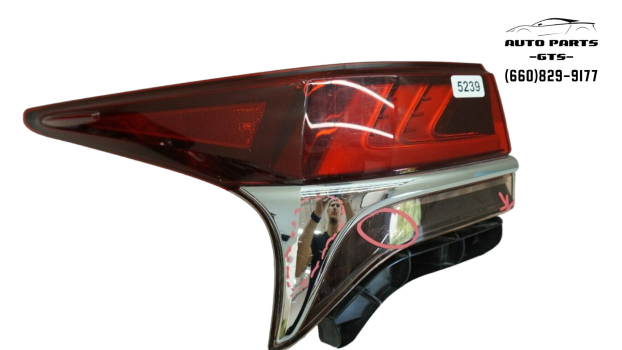 2018-2020 LEXUS LS500 LS500H REAR LEFT DRIVER SIDE OUTER TAIL LIGHT LAMP LED OEM
