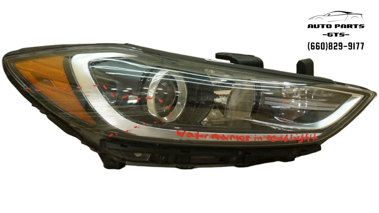 2017-2018 HYUNDAI ELANTRA FRONT RIGHT PASSENGER SIDE HEADLIGHT HALOGEN OEM