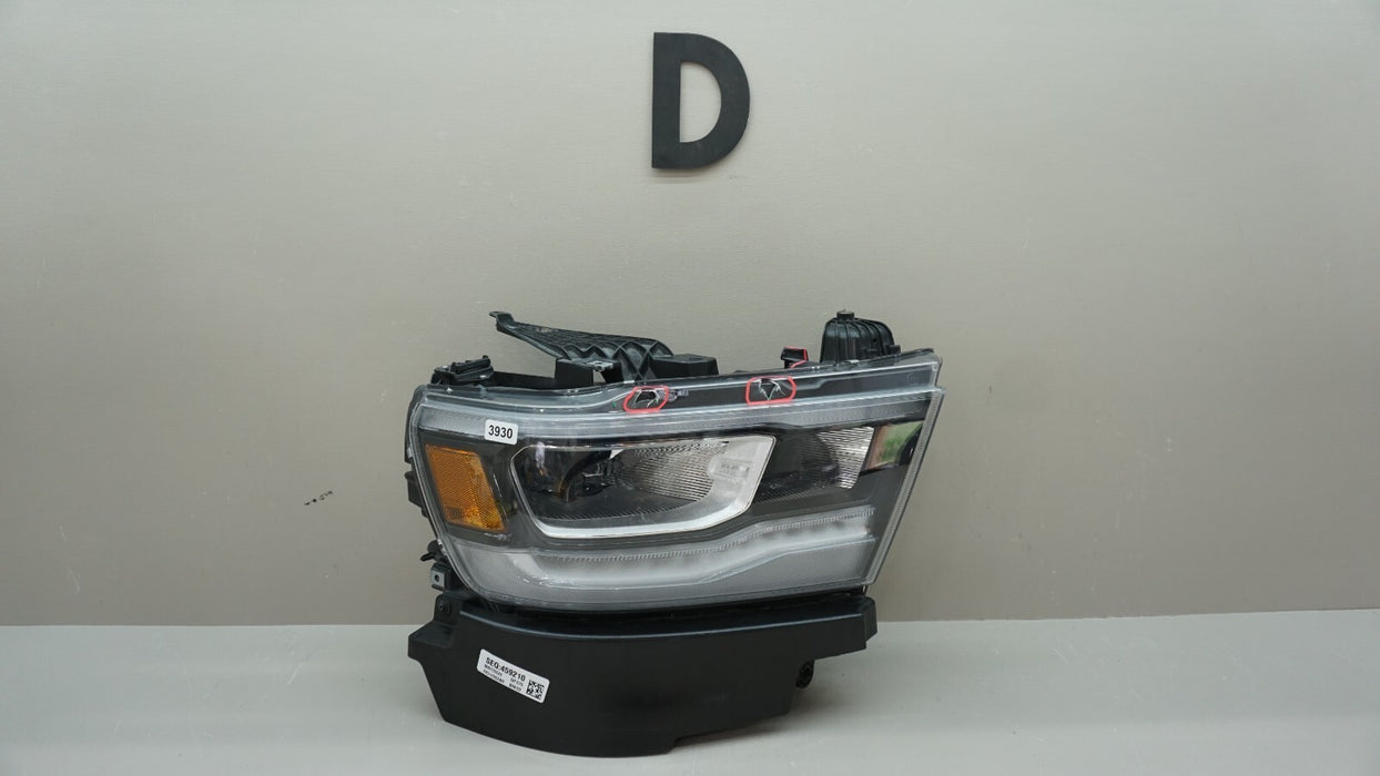 2019-2023 DODGE RAM 1500 FRONT RH RIGHT PASSENGER SIDE LED HEADLIGHT OEM