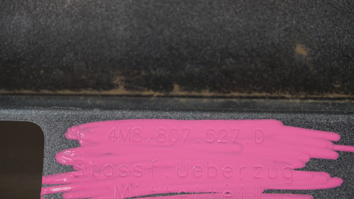 2019-2021 AUDI Q8 REAR MIDDLE/LOWER BUMPER VALANCE 4M0807527D OEM 19 20 21