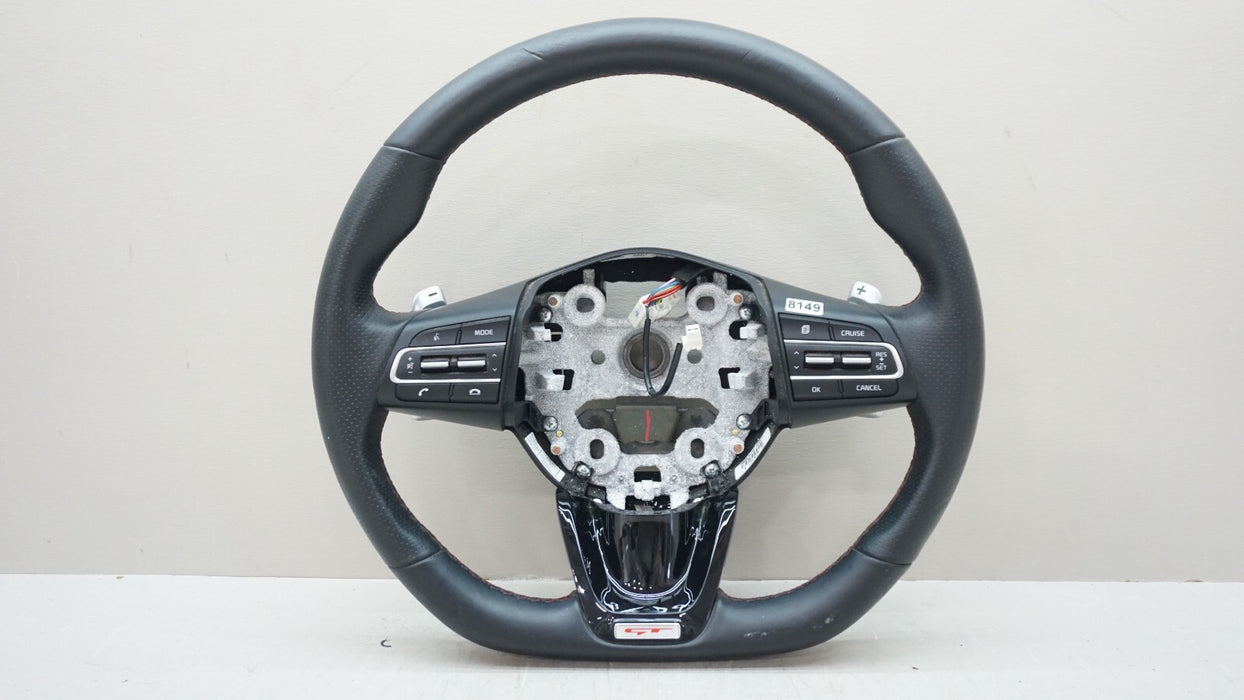 2018-2021 KIA STINGER GT1 STEERING WHEEL W/ PADDLE SHIFTERS OEM 56100-J5200CET