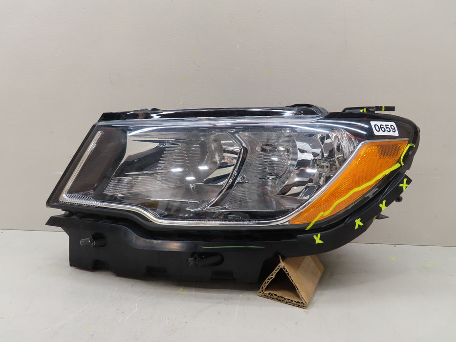 2017-2021 JEEP COMPASS FRONT LEFT DRIVER HEADLIGHT HALOGEN OEM P55112707AE