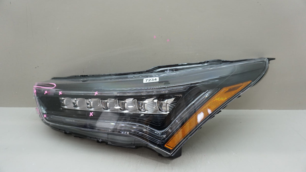 2019-2022 ACURA RDX FRONT LEFT DRIVERS SIDE HEADLIGHT LED OEM 20 21