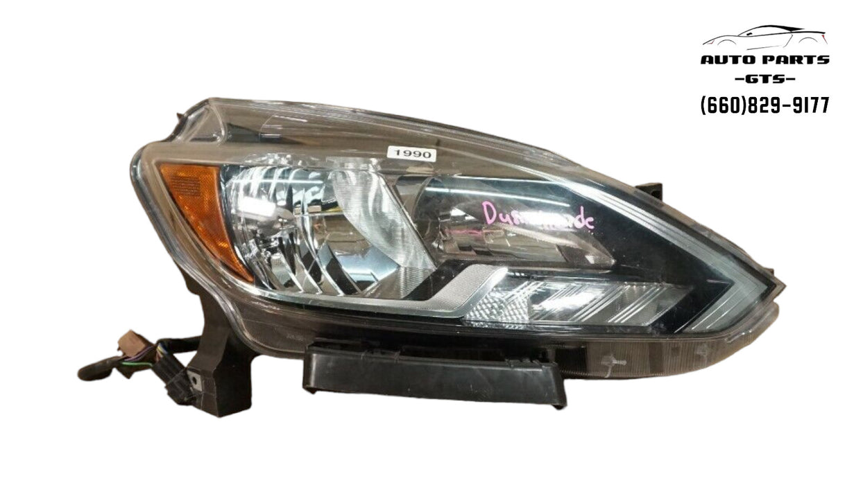 2016-2018 NISSAN SENTRA FRONT RIGHT PASSENGER SIDE HEADLIGHT HALOGEN OEM