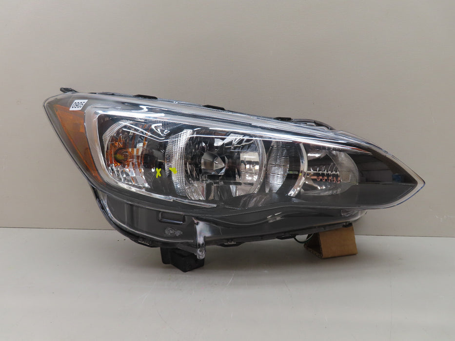 2017-2021 SUBARU CROSSTREK FRONT RIGHT PASSENGER HEADLIGHT HALOGEN OEM
