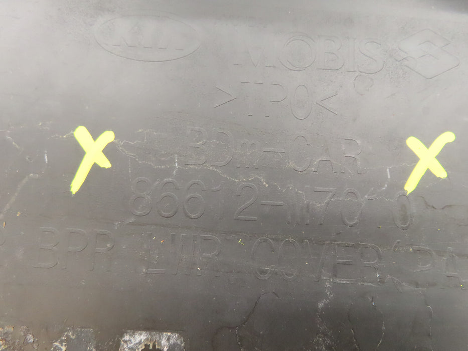 2019-2021 KIA FORTE REAR LOWER VALANCE BUMPER COVER OEM 86612-M7010