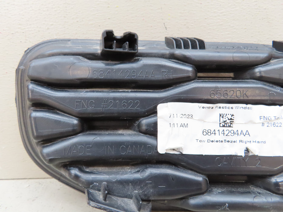 2019-2021 DODGE RAM 1500 FRONT RIGHT PASSENGER TOW HOOK BEZEL COVER OEM