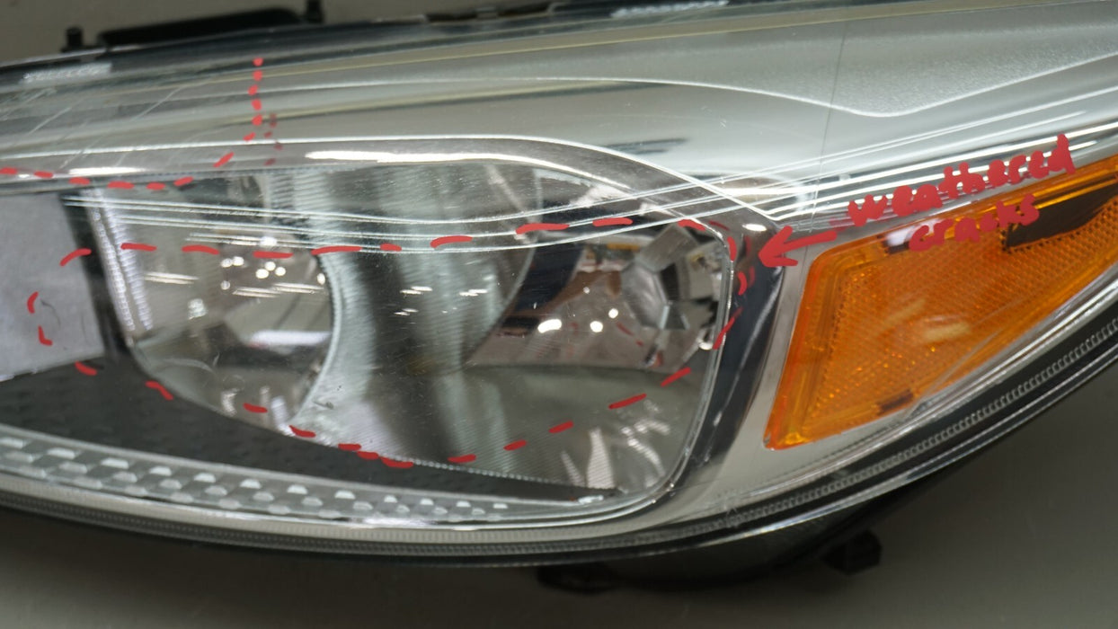 2015-2018 FORD FOCUS FRONT LH LEFT DRIVER SIDE HEADLIGHT OEM F1EB13W030