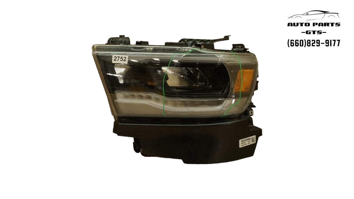 2019-2022 DODGE RAM 1500 FRONT LEFT DRIVERS SIDE HEADLIGHT OEM 19 20 21 22