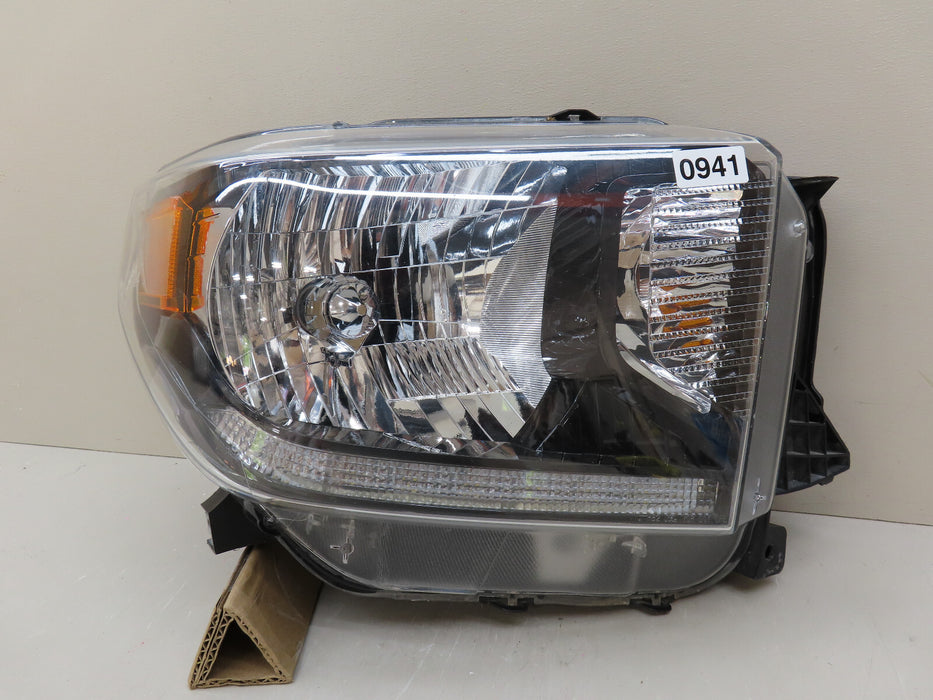 2014-2017 TOYOTA TUNDRA FRONT RIGHT PASSENGER SIDE HEADLIGHT HALOGEN/LED OEM
