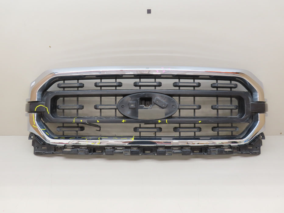 2021 2022 FORD F150 F-150 XLT FRONT RADIATOR GRILL GRILLE OEM ML34-8200-BFSMAS