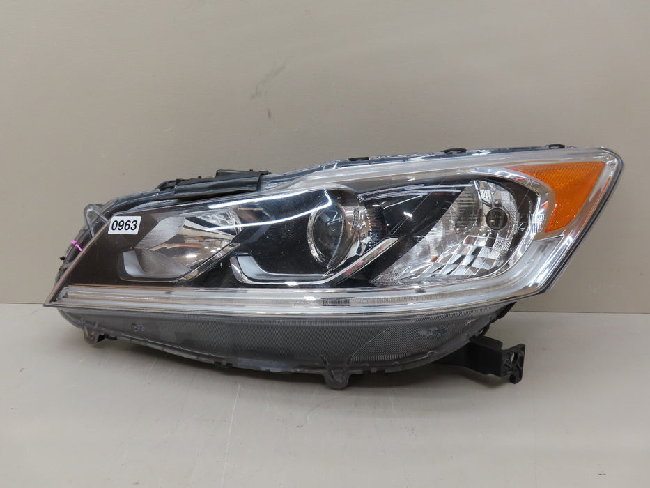 2016 2017 HONDA ACCORD FRONT LEFT DRIVER SIDE HEADLIGHT HALOGEN OEM