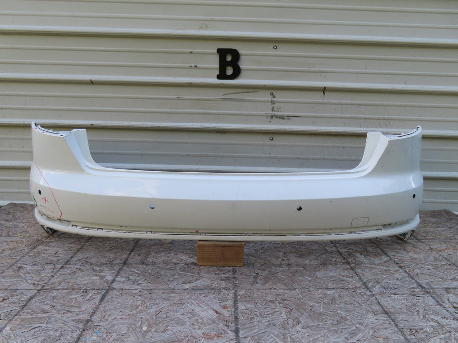 2017-2018 AUDI A4 S-LINE REAR BUMPER COVER PANEL W/ SENSOR HOLE OEM 8W5807511J