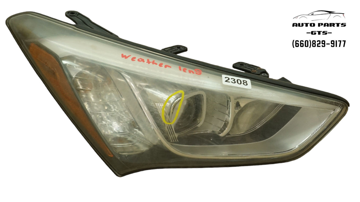 2017-2018 HYUNDAI SANTA FE FRONT RIGHT PASSENGER SIDE HEADLIGHT XENON HID OEM