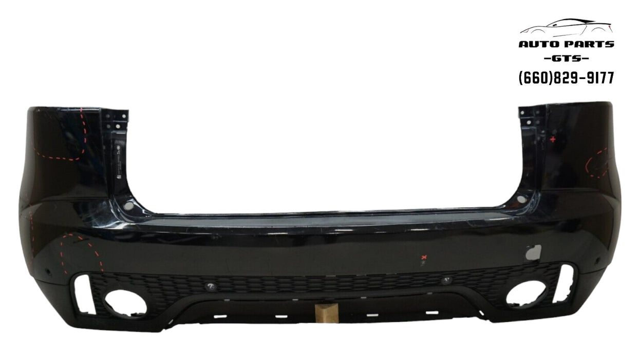 2018-2021 JAGUAR E-PACE REAR BUMPER COVER W/SENSOR HOLES OEM J9C317A958A
