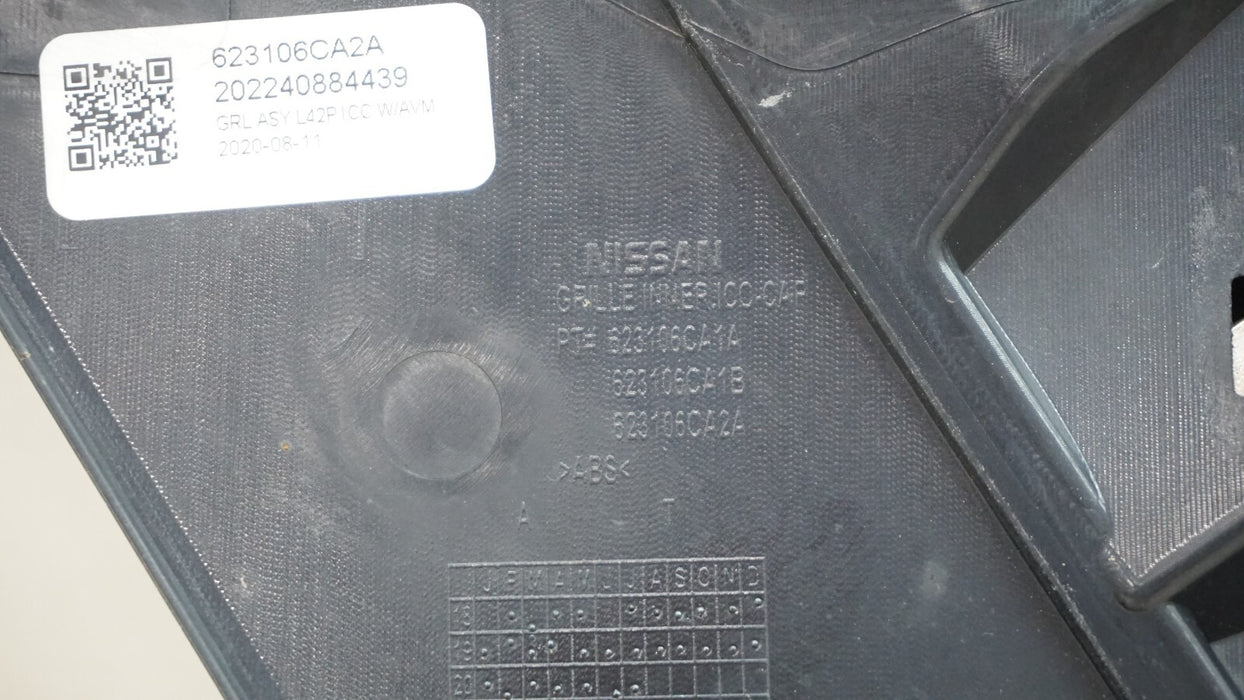 2019-2021 NISSAN ALTIMA FRONT BUMPER GRILLE GRILL OEM 623106CA1A
