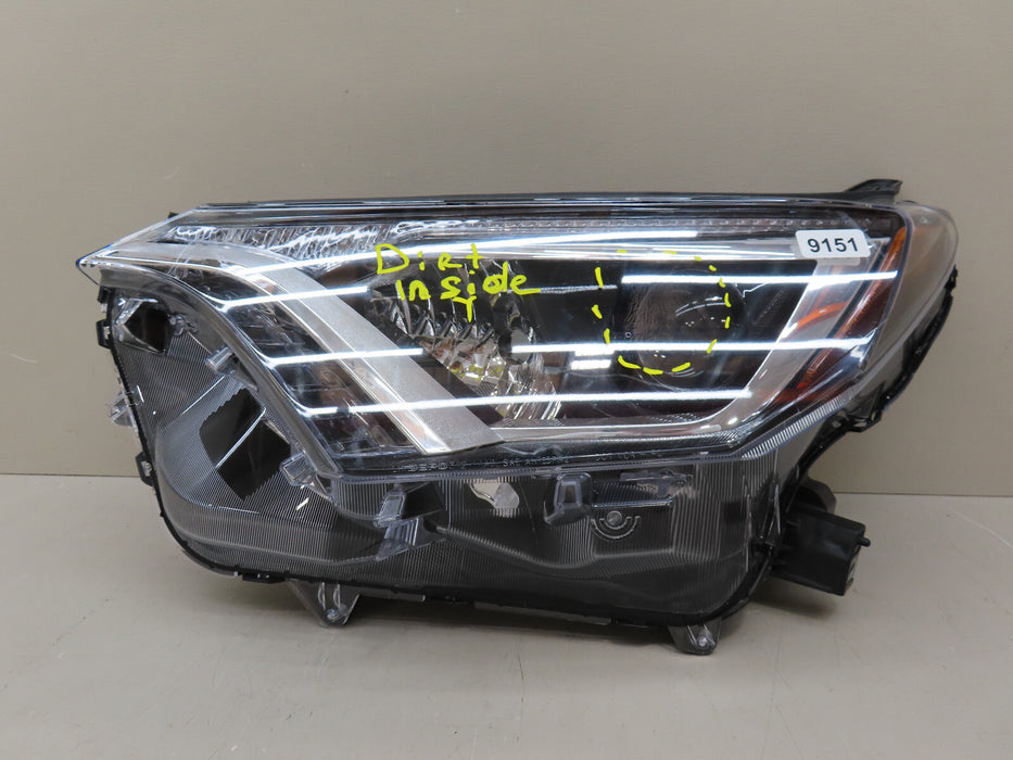 2016-2018 TOYOTA RAV4 FRONT LEFT DRIVER HEADLIGHT HALOGEN AFTERMARKET