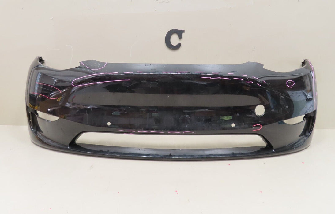 2020-2022 TESLA MODEL Y FRONT BUMPER COVER PANEL W/ SESNOR HOLE OEM 1493745-00-A