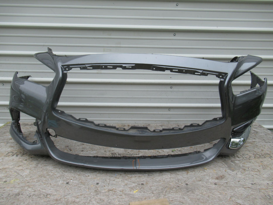 2016-2019 INFINITI QX60 FRONT BUMPER COVER PANEL PLASTIC GRAY 62022-9NC0H OEM
