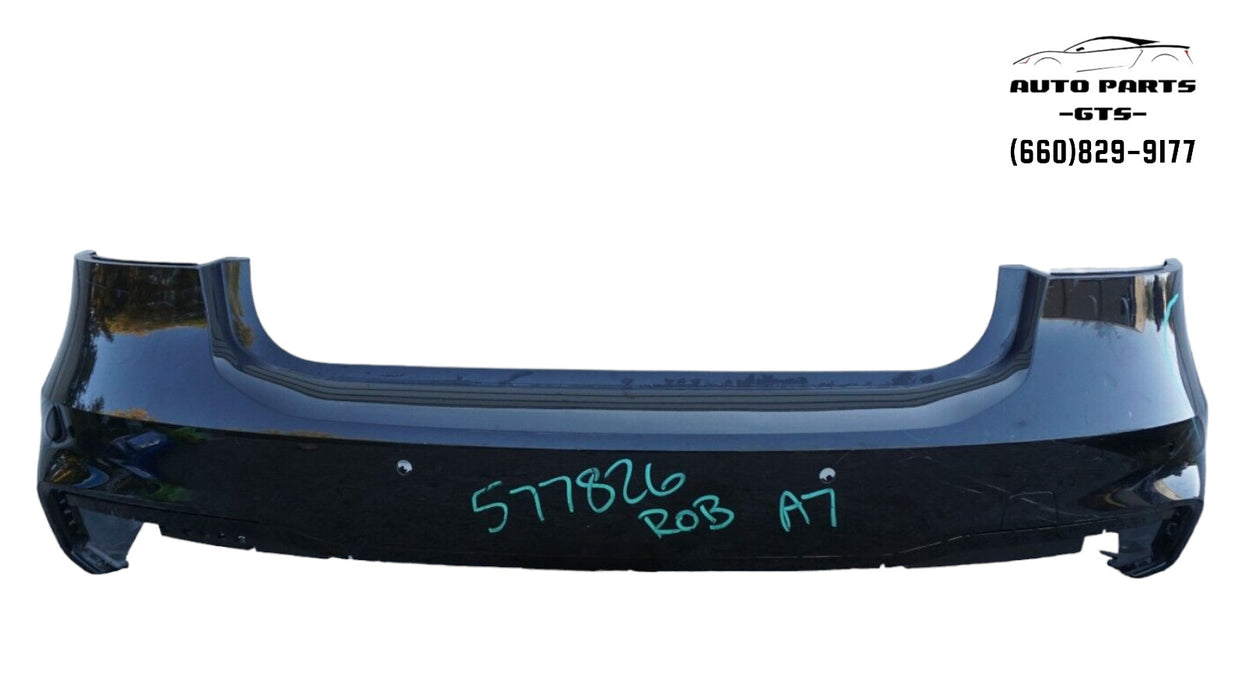 2019-2020 AUDI A7 SPORTBACK S-LINE REAR BUMPER COVER PANEL PLASTIC OEM 19 20