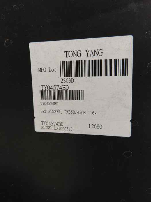 2016 2017 2018 2019 LEXUS RX350 RX450H FRONT BUMPER COVER AFTERMARKET TONG YANG