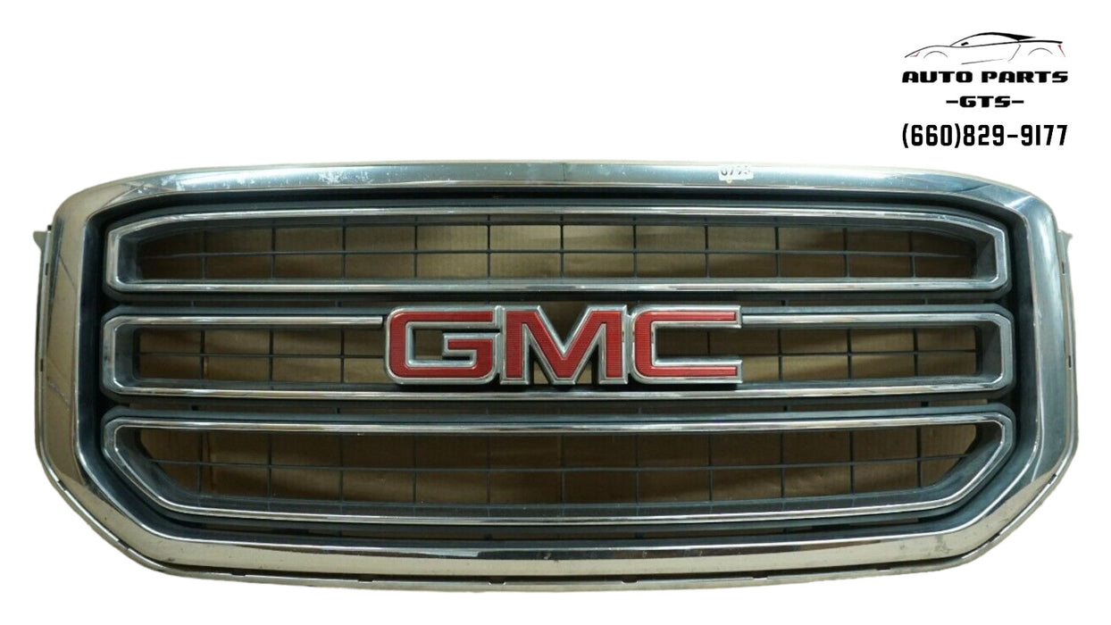 2015-2018 GMC YUKON FRONT RADIATOR MAIN GRILL GRILLE CHROME PLASTIC TRIM OEM