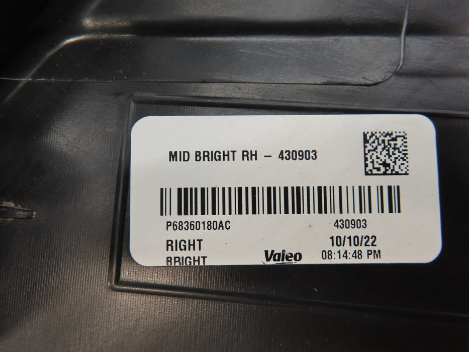 2019-2022 DODGE RAM 2500 3500 FRONT RIGHT PASSENGER HEADLIGHT LED OEM PARTS ONLY