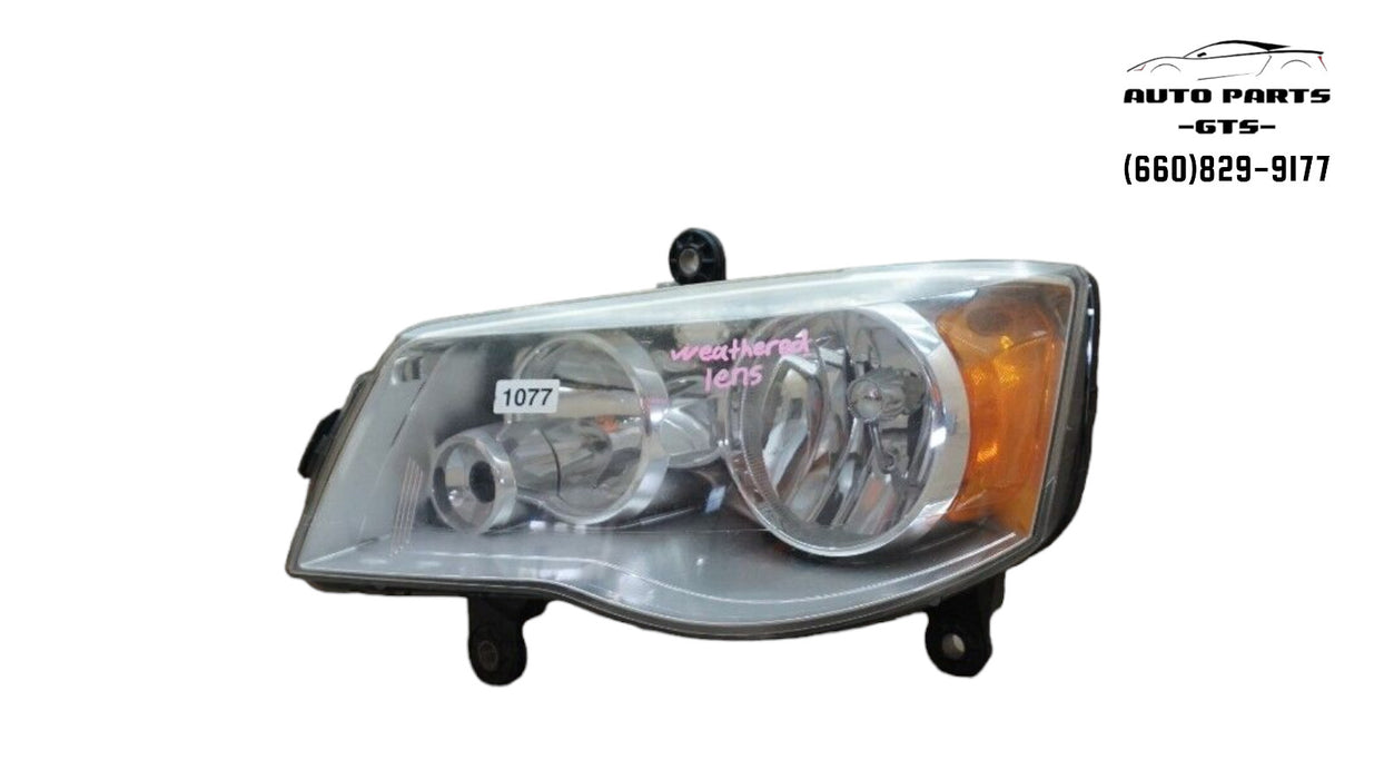 2008-2016 CHRYSTLER TOWN AND COUNTRY LEFT DRIVERS SIDE HEADLIGHT HALOGEN OEM
