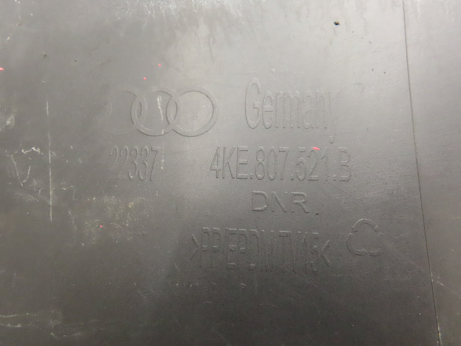 2019-2021 AUDI E-TRON REAR MIDDLE BUMPER COVER OEM 4KE807521B