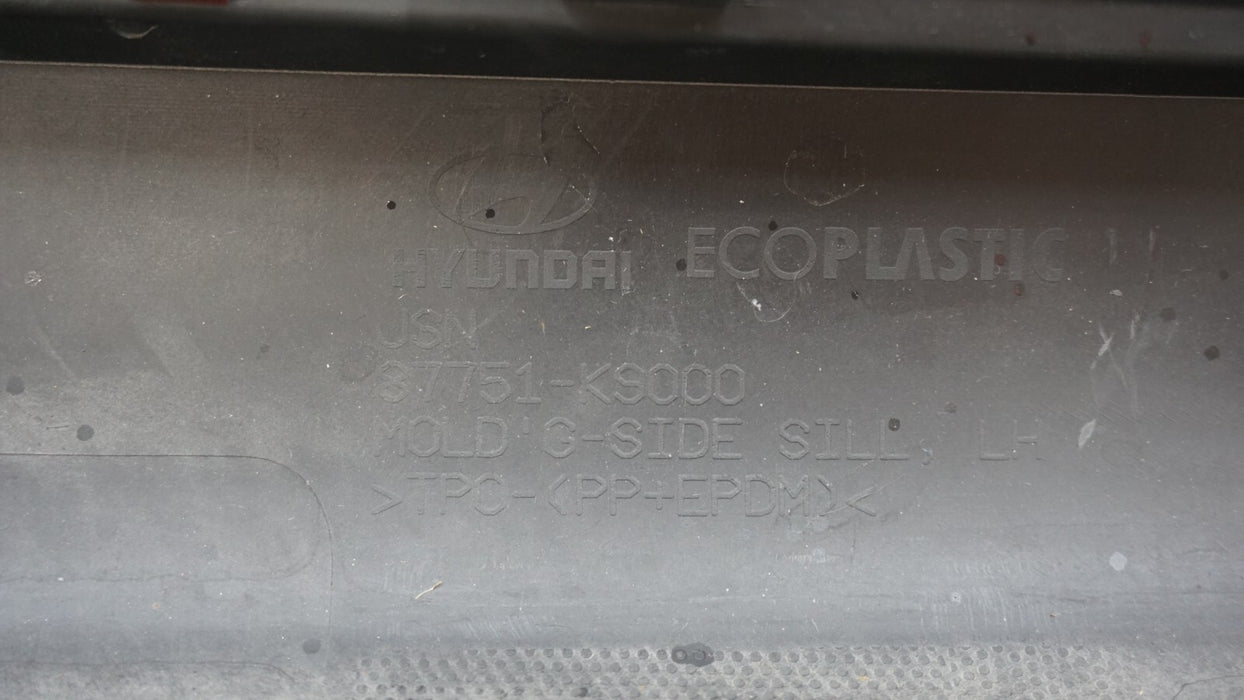 2019-2021 HYUNDAI VELOSTER LEFT DRIVERS SIDE ROCKER PANEL SIDE SKIRT 87752-K9000