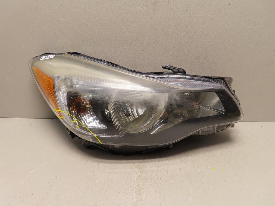 2012-2016 SUBARU IMPREZA RIGHT PASSENGER SIDE HEADLIGHT HALOGEN OEM
