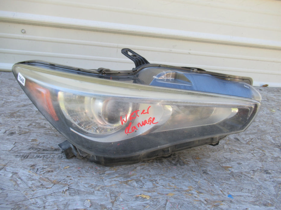 2014-2017 INFINITI Q50 FRONT RIGHT PASSENGER SIDE HEADLIGHT LED LIGHT LAMP OEM