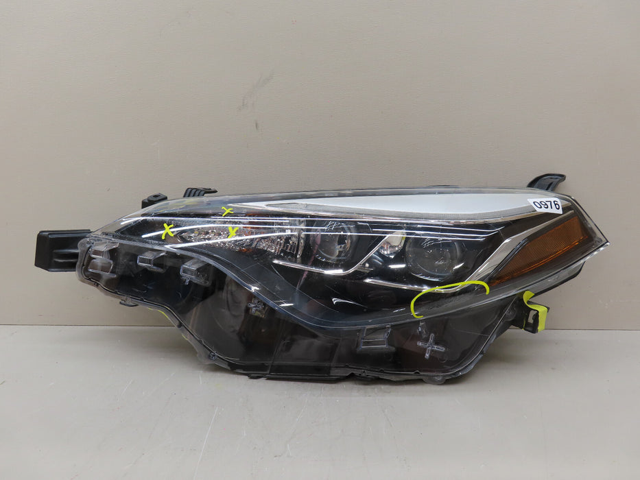 2017-2019 TOYOTA COROLLA FRONT LEFT DRIVER SIDE HEADLAMP LED HEADLIGHT OEM