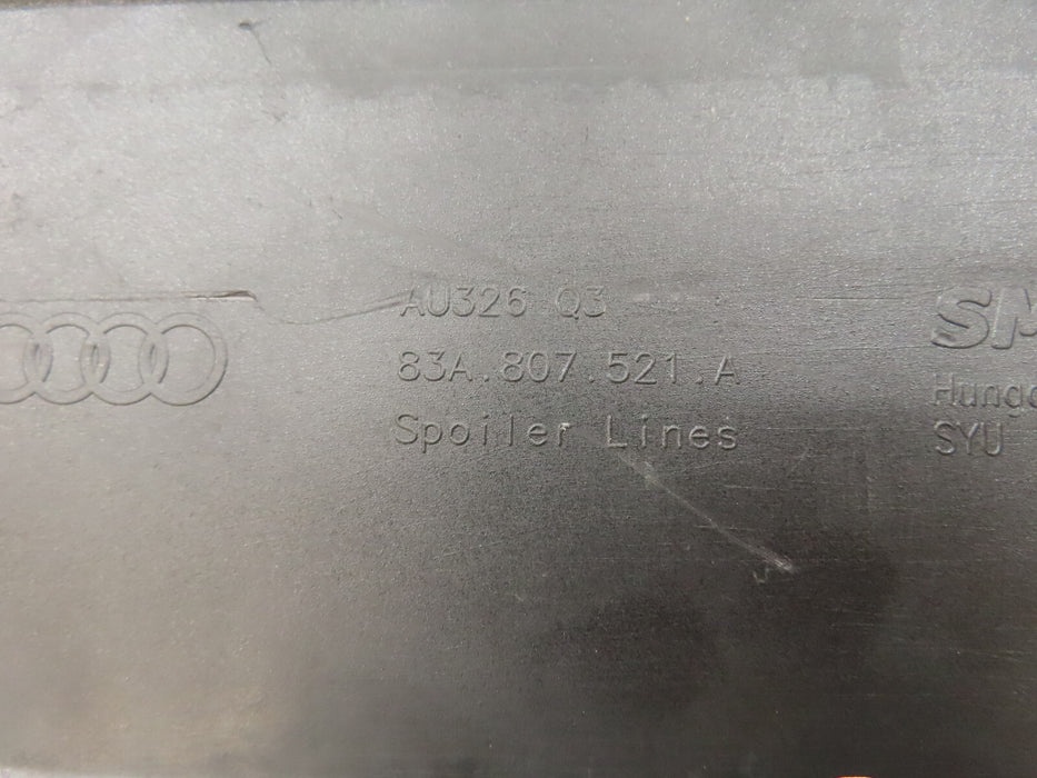 2019-2022 AUDI Q3 REAR LOWER VALANCE BUMPER COVER OEM 83A.807.521.A