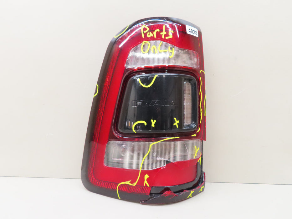 2019-2024 DODGE RAM 1500 REAR LEFT DRIVER TAIL LIGHT W/BLIND SPOT LED OEM