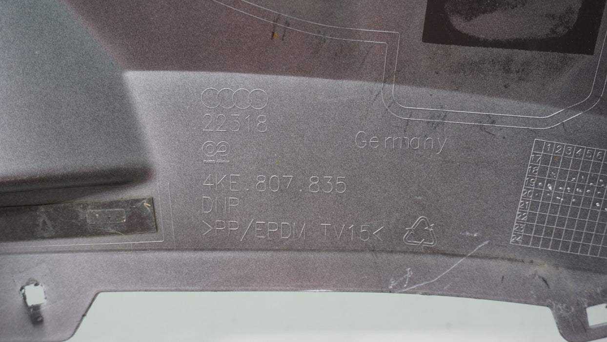 2019-2021 AUDI E-TRON REAR LOWER BUMPER COVER VALANCE PANEL OEM 4KE807835