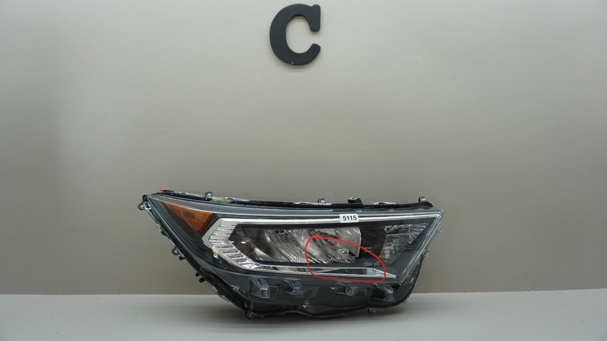 2019-2021 TOYOTA RAV4 RAV-4 FRONT RIGHT PASSENGER SIDE HEADLIGHT OEM 19 20 21