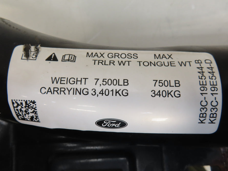 2019-2022 FORD RANGER REAR TRAILER HITCH BAR TOWING OEM KB3C-19E544-B