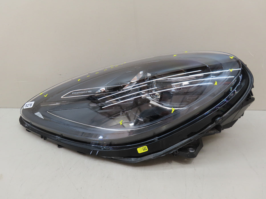 2019-2022 PORSCHE MACAN FRONT LEFT DRIVER SIDE BLACK FULL LED HEADLIGHT OEM