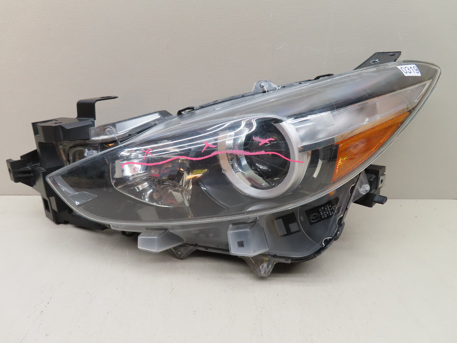 2017-2018 MAZDA 3 FRONT LEFT DRIVER SIDE HEADLIGHT HEAD LAMP HALOGEN OEM