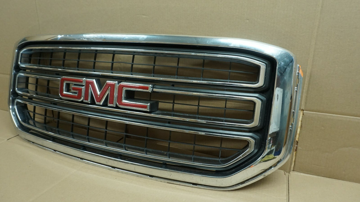 2015-2020 GMC YUKON XL FRONT BUMPER UPPER GRILLE GRILL CHROME COVER 84722258 OEM